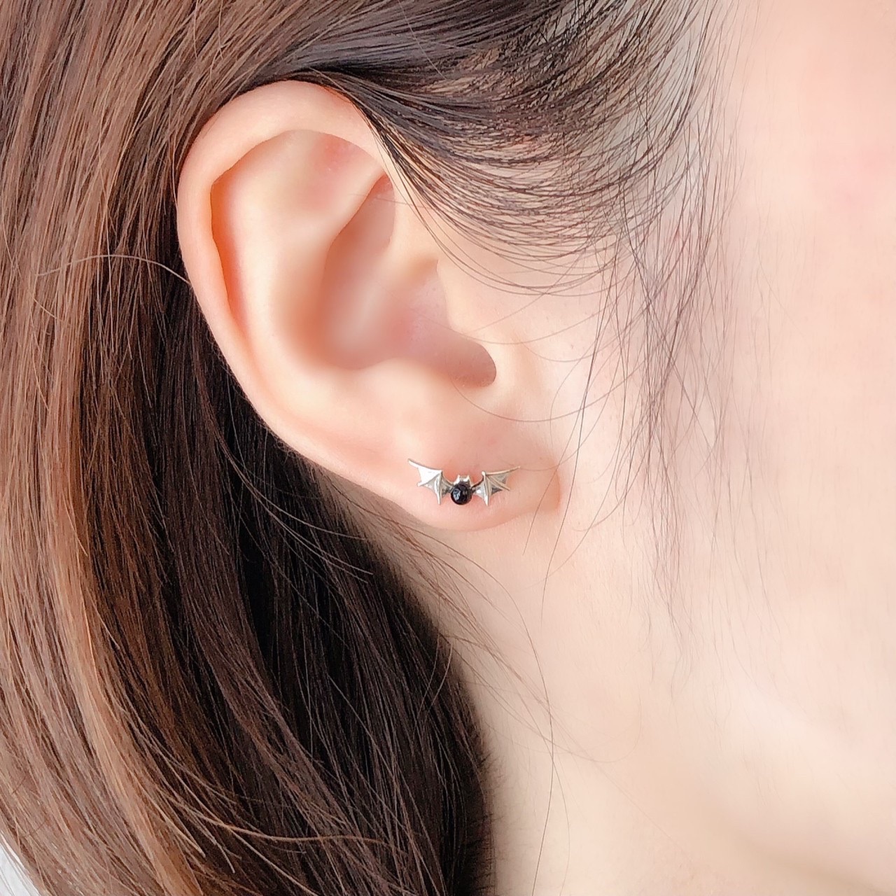 「こうもり」ネックレス・ピアス-4