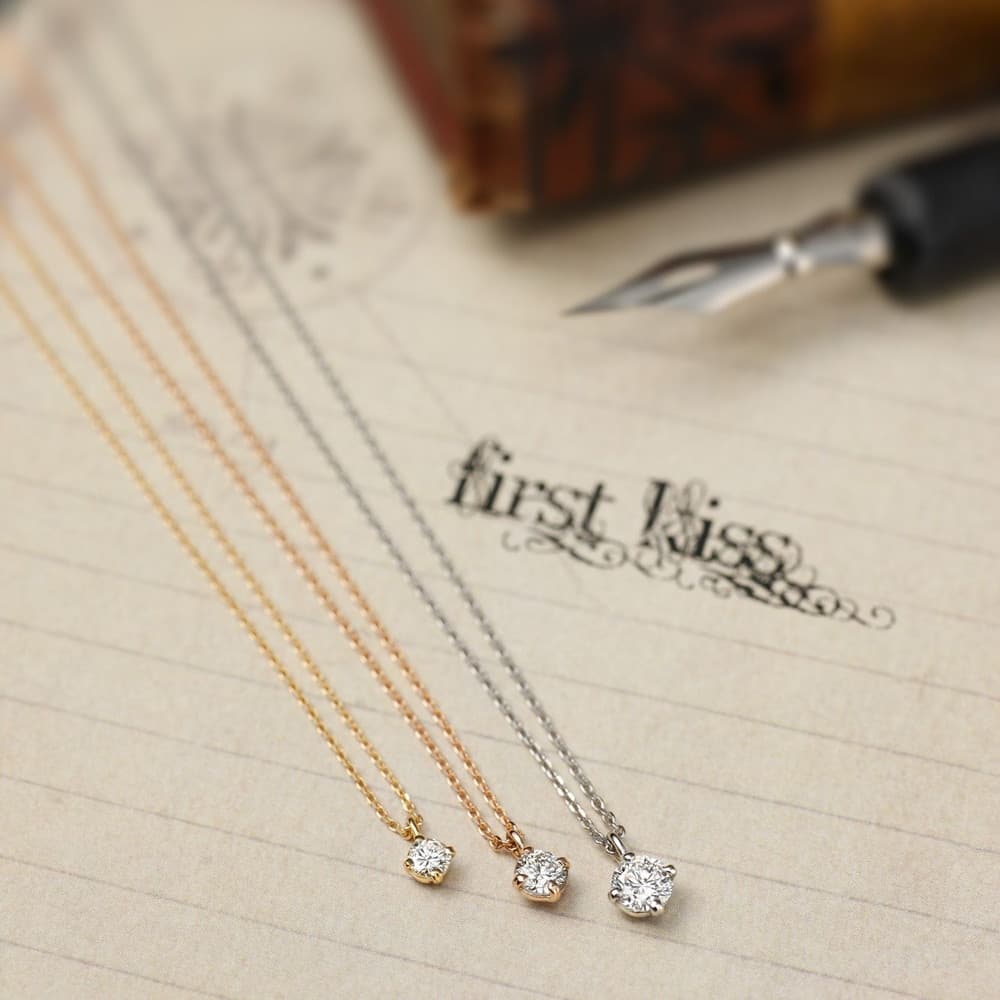 ‘First kiss’diamond necklace/『ファーストキス』ダイヤモンドネックレス-1