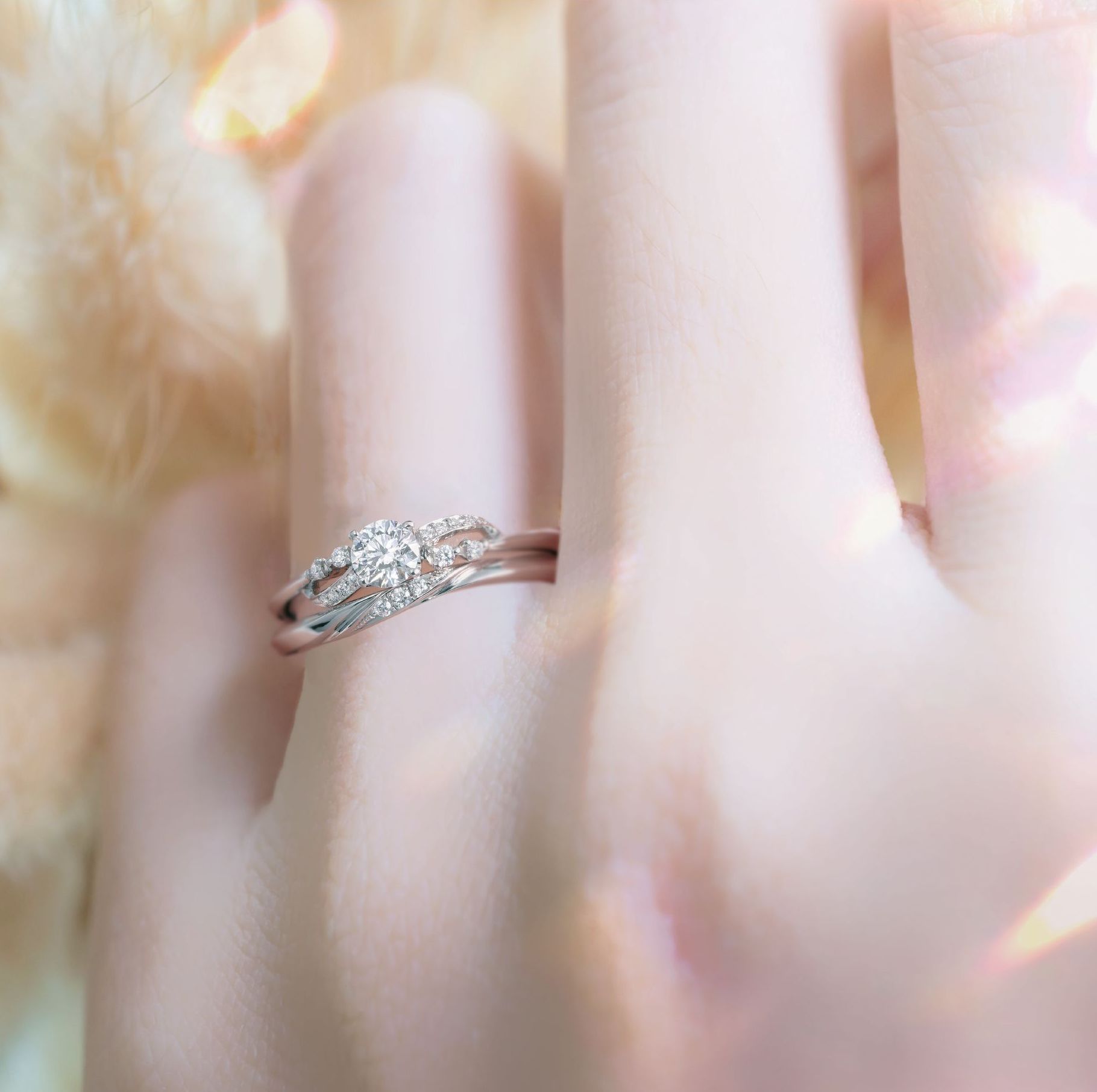 婚約・結婚指輪の重ね付け 「MY SPUR マイシュプール」 セット
